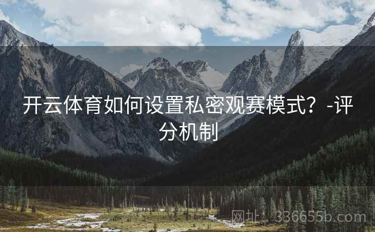 开云体育如何设置私密观赛模式？-评分机制